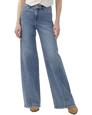 Silver Jeans Co. Isbister High-rise Wide-leg Denim Jeans - Blue