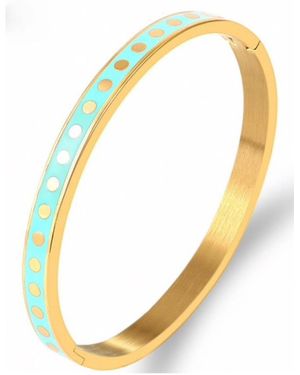 Accessory Concierge Dot To Dot Bangle Bracelet - Metallic