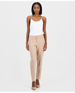 BarIII Bi-stretch Straight-leg Dress Pants - White