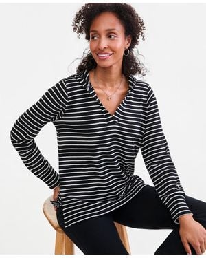 Style & Co. Glasgow Stripe Hooded Long-sleeve Hoodie - Black
