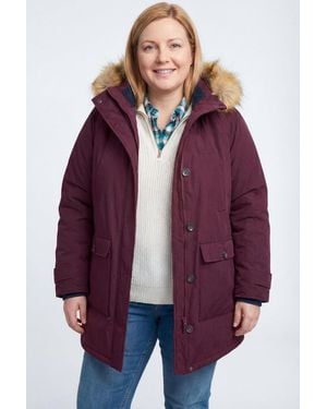 Woman Within Plus Size The Arctic Parka - Purple