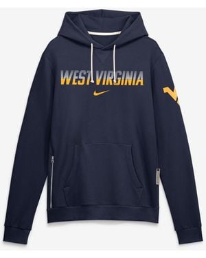 Nike West Virginia Mountaineers 2026 Sideline Standard Issue Dri-fit Heavyweight Hoodie - Blue