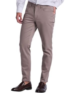 Perry Ellis Double-weave Slim-fit 5-pocket Pants - Gray