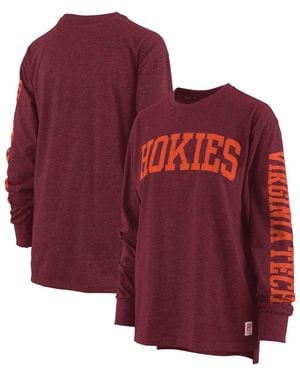 Pressbox Virginia Tech Hokies Two-hit Canyon Long Sleeve T-shirt - Red