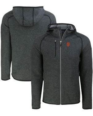 Cutter & Buck San Francisco Giants Mainsail Full-zip Hooded Jacket - Black