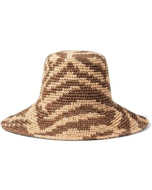 BrunnaCo The Zenda Wide Brim Raffia Rancher Hat - Natural