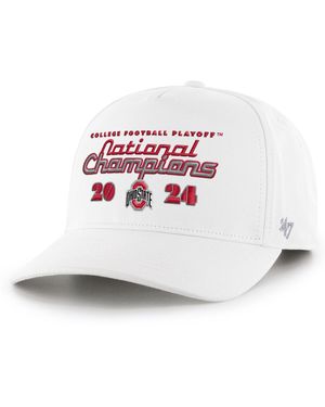 '47 Ohio State Buckeyes College Football Playoff 2024 National Champions Script Hitch Adjustable Hat - White