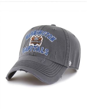 '47 Washington Capitals Seymoore Distressed Applique Clean Up Adjustable Hat - Blue
