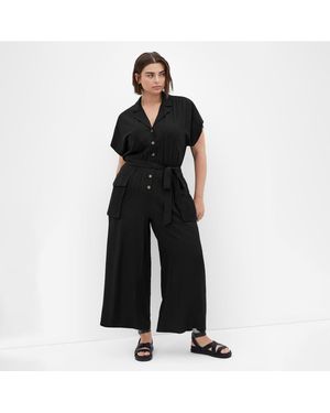 City Chic Plus Size Emilie Jumpsuit - White