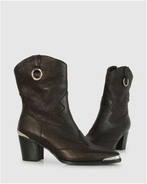 Belle & Bloom Dallas Western Boot - Black
