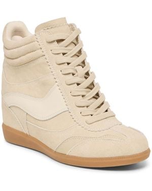 Dolce Vita Issac High Top Wedge Sneakers - Natural