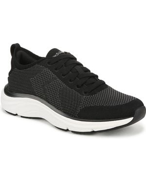 Dr. Scholls Feel Support Washable Lace Up Sneakers - Black