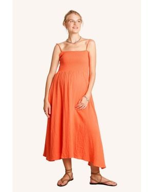 Nom Maternity Maternity Easy Dress - Orange