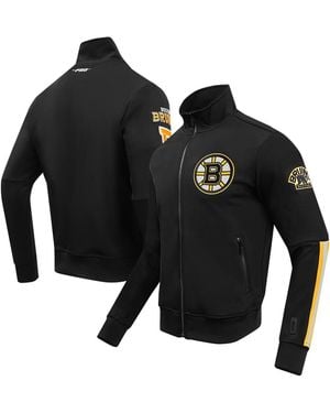Pro Standard Boston Bruins Classic Chenille Full-zip Track Jacket - Black