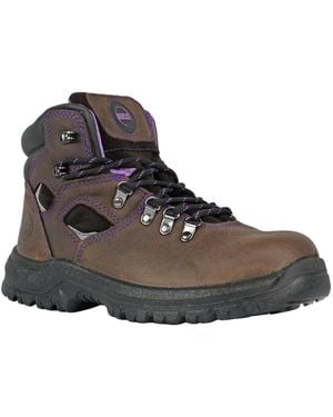 Hoss Boot Company Lily Steel Toe Work Boot - Brown