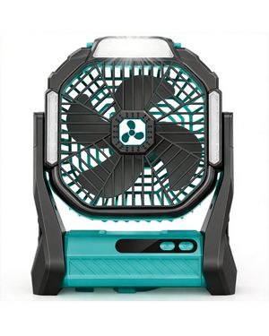 Gnuadz Portable Rechargeable Fan Led Lantern Usb Outdoor Camping Emergency 20000mah - Green