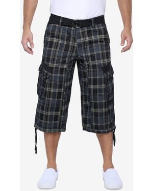 Xray Jeans X-ray Belted Capri Cargo Shorts - Blue