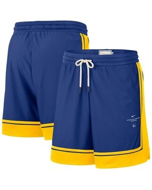 Nike Royal Golden State Warriors 2026 Standard Issue Pre-game Pro Shorts - Blue