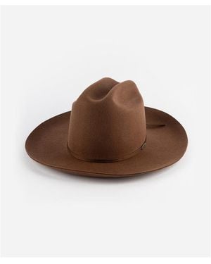 Gigi Pip Stylish Cattleman Crown Ezra Western Hat - Brown