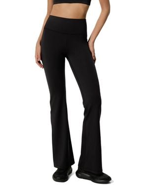 LILYSILK Contour High Rise Flared Drape Flow leggings - Black