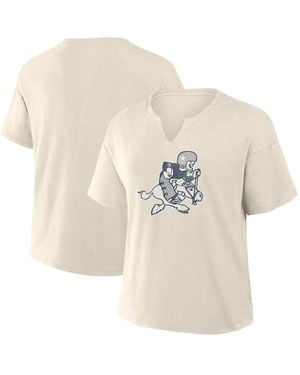 Fanatics Dallas Cowboys Trick Play Slub Boxy T-shirt - White