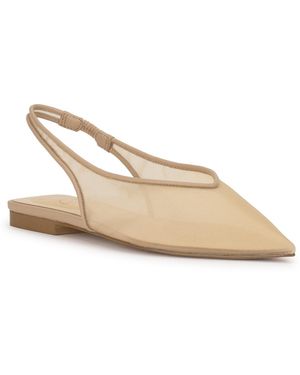 Jessica Simpson Mezzah Slingback Mule Flats - Natural