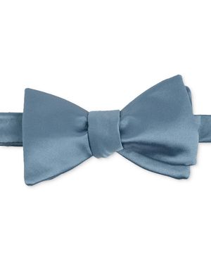 Con.struct Satin Self-tie Bow Tie - Blue