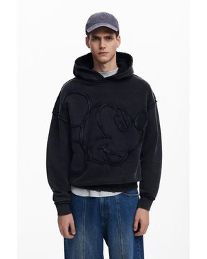 Desigual Mickey Mouse Patch Sweatshirt - Blue