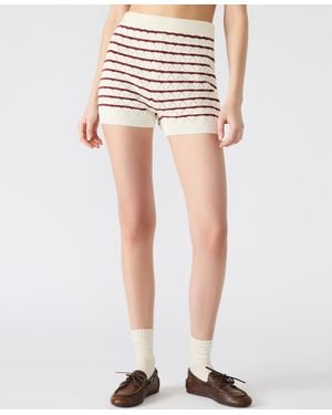 Steve Madden Pull-on Pointelle Shorts - Blue
