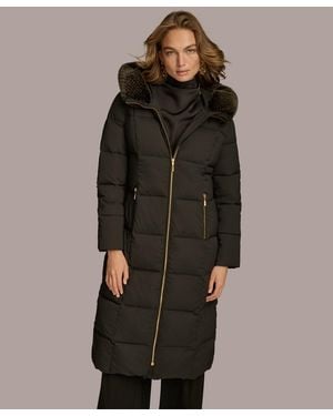 Donna Karan Puffer Coat - Black