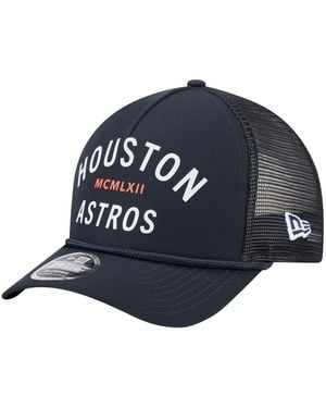 KTZ Houston Astros Minimalist 9forty A-frame Adjustable Hat - Blue