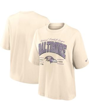 Nike Baltimore Ravens Vintage Mod Boxy T-shirt - Natural