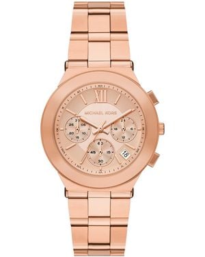 Michael Kors Billie Quartz Chronograph Stainless Steel Watch 37mm - Pink