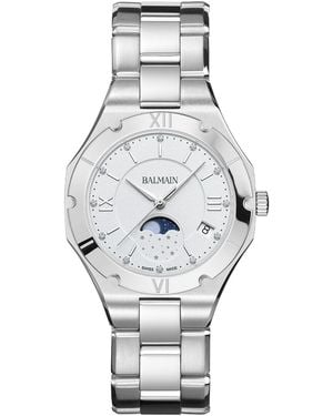 Balmain Swiss Be Moonphase Diamond (1/20 Ct. T.w. - Gray