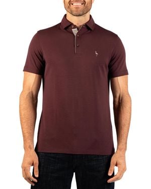 Tailorbyrd Soft Stonewashed Polo - Purple
