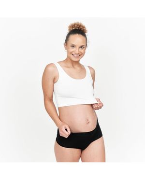 LARKEN Maternity Nursing And Hands-free Pumping Bra - White