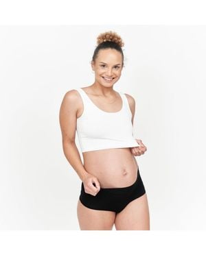 LARKEN Maternity Nursing And Hands-free Pumping Bra - White