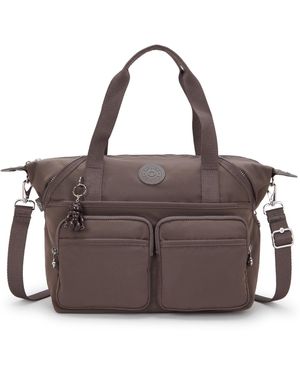 Kipling New Art Duo Pocket Extra-large Duffel Tote Bag - Brown