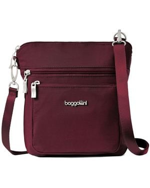 Baggallini Modern Pocket Adjustable Strap Crossbody Bag - Red