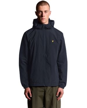 Lyle & Scott Water Resistant Hooded Jacket - Blue