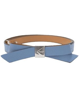 Kate Spade Deco Bow Leather Belt - Blue