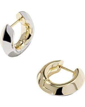 Kendra Scott Mikki Mixed Metal huggie Earrings - Metallic