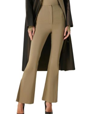 Pcfg Cotton Flared Skinny Pant - Natural