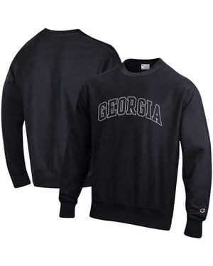 Champion Georgia Bulldogs Reverse Weave Crewneck Sweatshirt - Blue