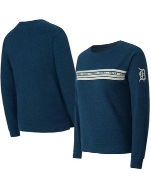 Concepts Sport Detroit Tigers Birch French Terry Long Sleeve T-shirt - Blue