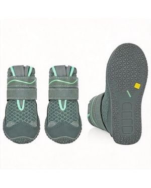 Aronkl Waterproof Anti-slip Dog Boots For Outdoor Protection - Green