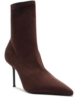 SCHUTZ SHOES Colette High Stiletto Dress Booties - Brown
