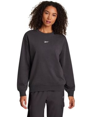 Reebok Oversized Vector Crewneck Top - Gray
