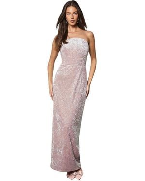 Coast Sequin Bandeau Neck Column Dress - Pink