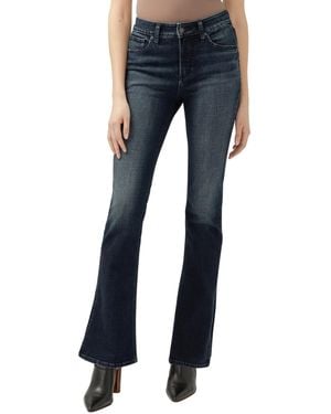 Silver Jeans Co. Avery High Rise Curvy Fit Slim Bootcut Jeans - Blue